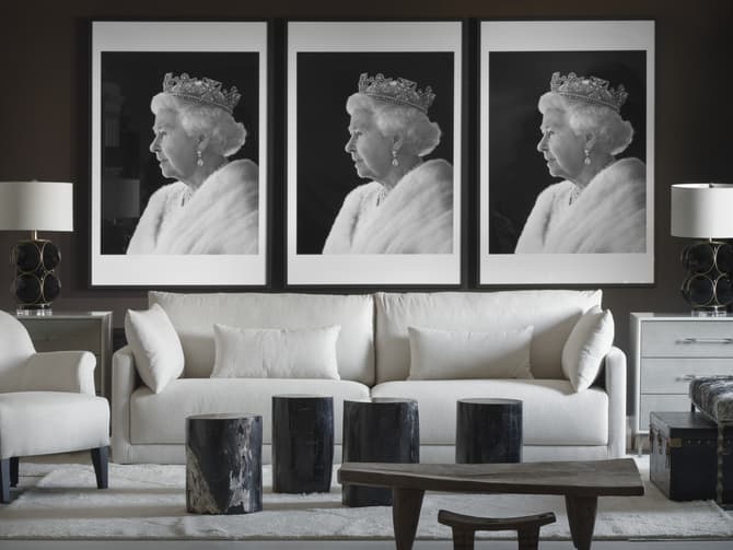 Andrew Martin Petrified Wood Side Table Or Stool