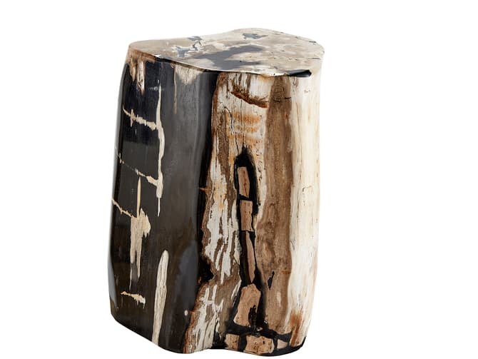andrew martin Petrified wood side table or stool