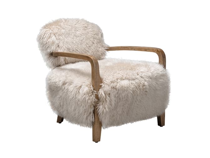 andrew martin Sheepskin Armchair by Timothy Oulton