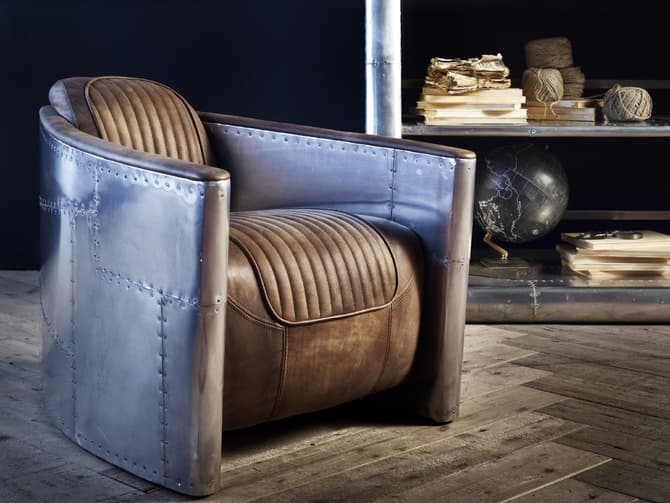 Andrew Martin Soft Leather Chair By Timothy Oulton