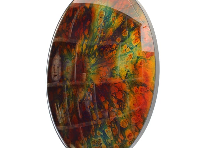 Andrew Martin Tri-coloured Convex Mirror
