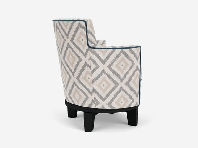 Andrew Martin Upholstered Swivel Armchair