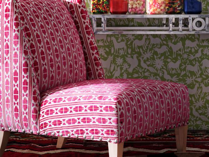 Andrew Martin Wide Winged-back Chair