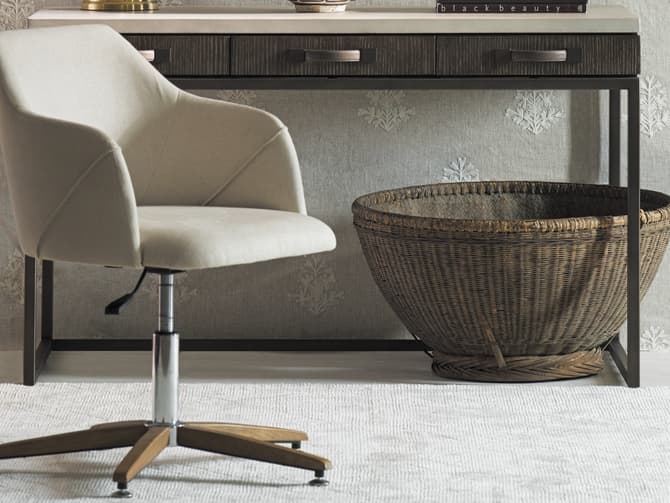 Andrew Martin Art Deco Height-adjustable Swivel Desk Chair