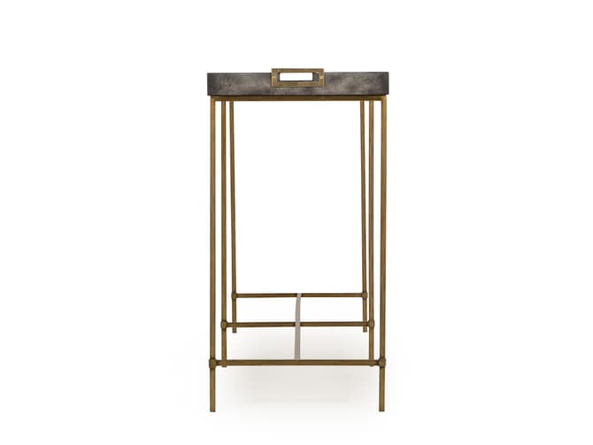Andrew Martin Art-deco Style Console Table With Brass Details