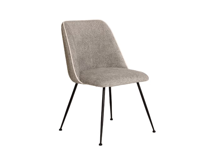 andrew martin Comfortable dining chair in grey chenille