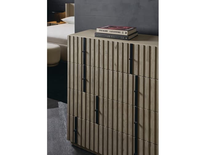 Andrew Martin Four Drawer Architectural Wooden Chest By Kelly Hoppen