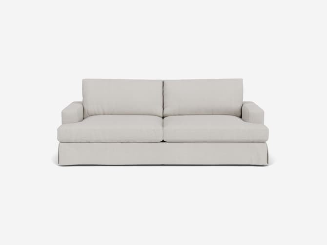 Andrew Martin Large Classic Loose-covered Sofa In Custom Fabric