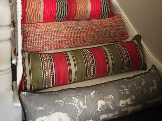 Andrew Martin Large Designer Door Draught Excluder In Grey Animal Print