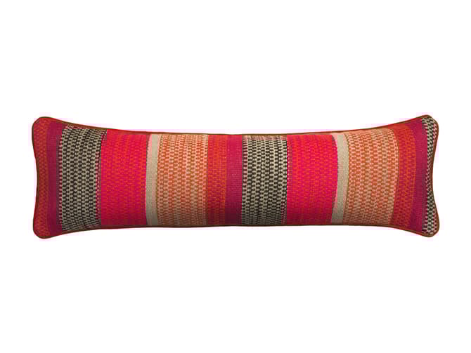 andrew martin Large designer door draught excluder in llama orange