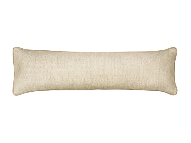 andrew martin Large designer door draught excluder in neutral linen