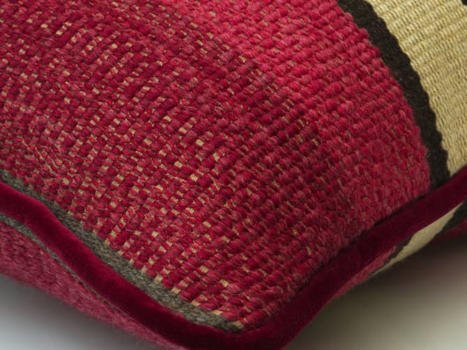 Andrew Martin Large Designer Door Draught Excluder In Red And Pink