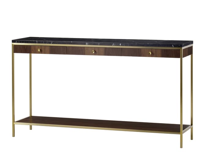 andrew martin Mid-century three drawer console table