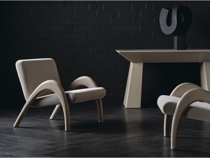 Andrew Martin Modern Occasional Chair In Neutral Ash By Kelly Hoppen