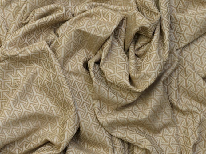 Andrew Martin Monte Luxurious Throw With Fringe Detailing In Tan