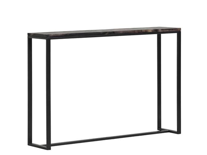 Andrew Martin Petrified Wood Minimalist Console Table