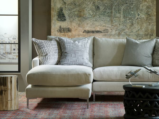 Andrew Martin Scallop Edge Petrified Wood Side Table Or Stool