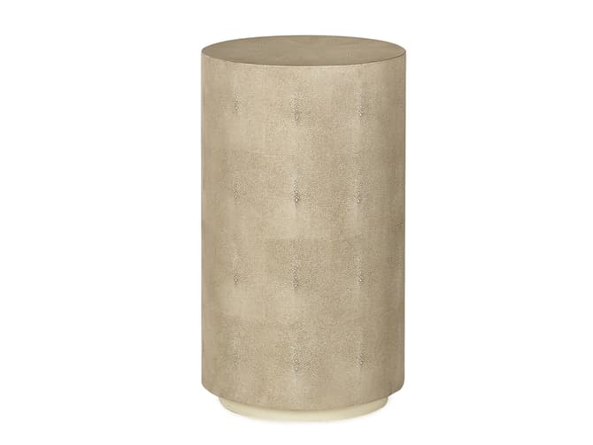 andrew martin Small ivory faux shagreen coffee table