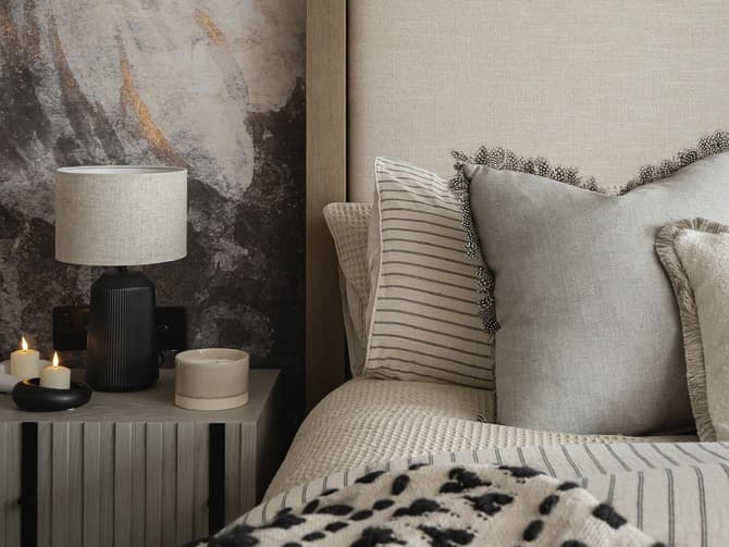 Andrew Martin Small Two Drawer Architectural Bedside Table By Kelly Hoppen