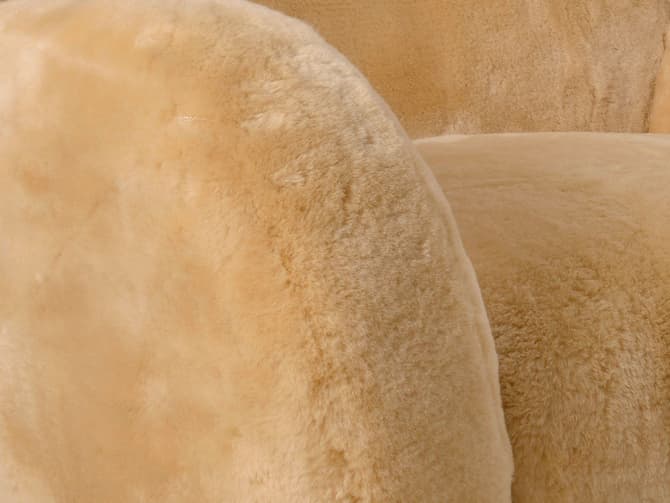 Andrew Martin Soft Sheepskin Armchair By Timothy Oulton