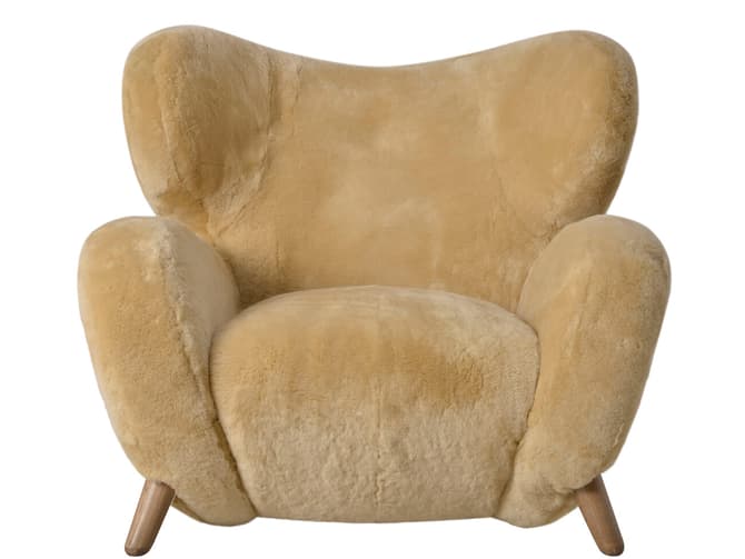 Andrew Martin Soft Sheepskin Armchair By Timothy Oulton