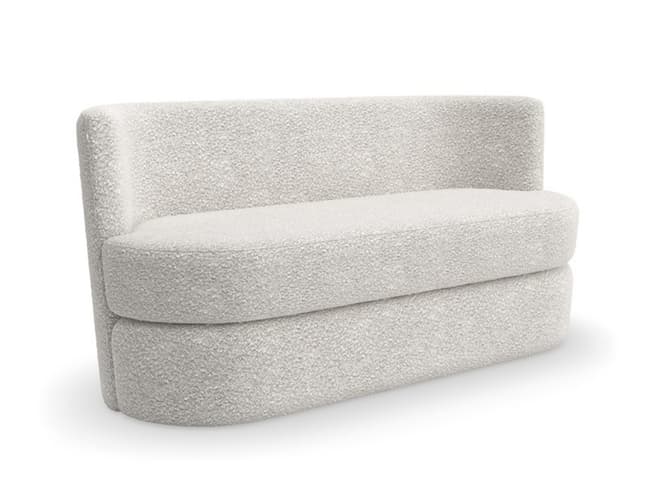 andrew martin Tailored boucle bedroom bench express delivery