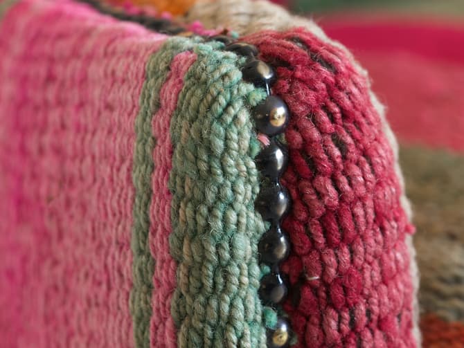 Andrew Martin Unique Armchair In Traditional Andean Fabric