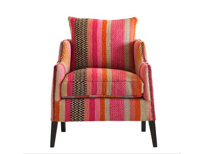 Andrew Martin Unique Armchair In Traditional Andean Fabric