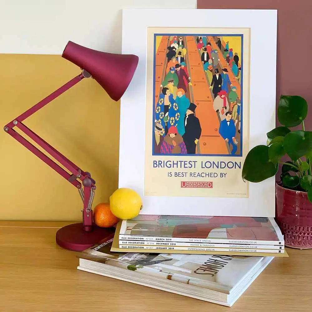 anglepoise 90 Mini Mini Desk Lamp Berry Red