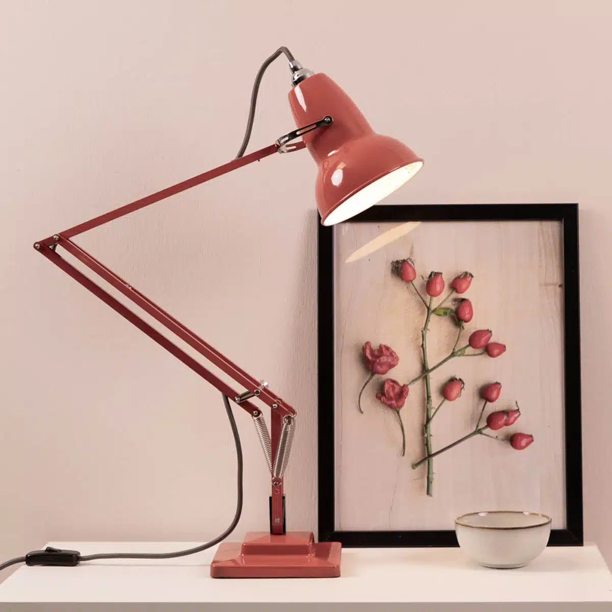 anglepoise Original 1227 Desk Lamp Coral Red