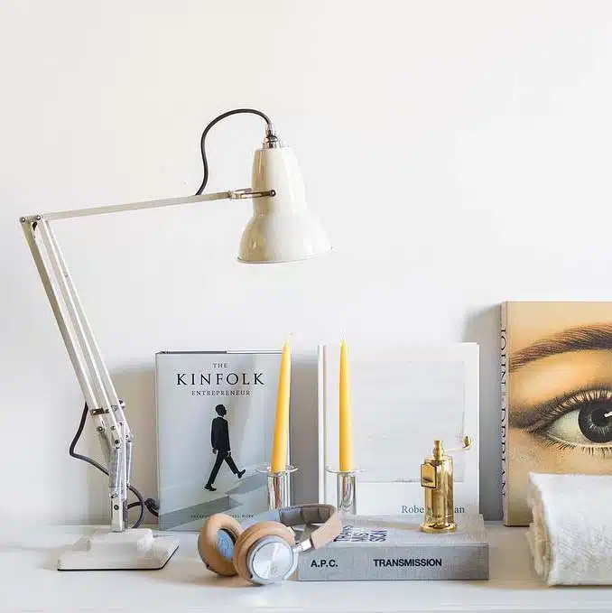 Anglepoise Original 1227 Desk Lamp Linen White