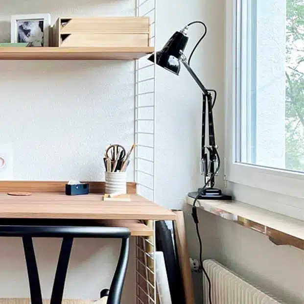 Anglepoise Original 1227 Mini Desk Lamp Jet Black