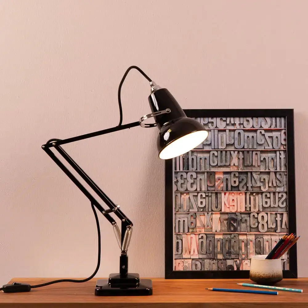 anglepoise Original 1227 Mini Desk Lamp Jet Black