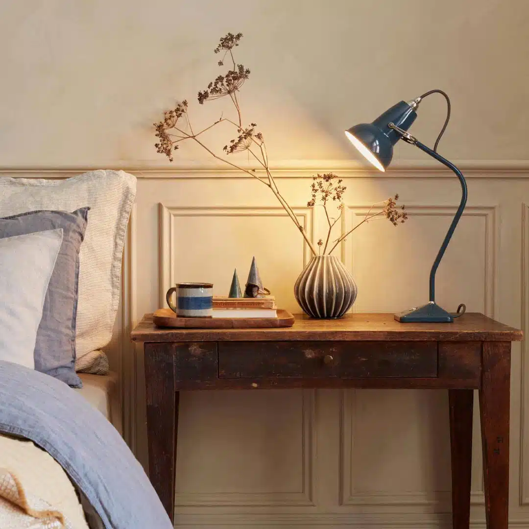 Anglepoise Original 1227 Mini Table Lamp - National Trust Edition Neptune Blue