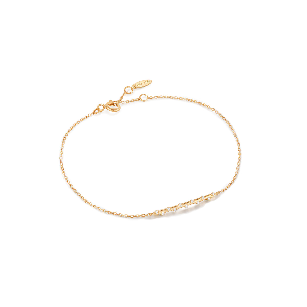 ania haie 14kt Gold Stargazer Natural Diamond Bar Bracelet
