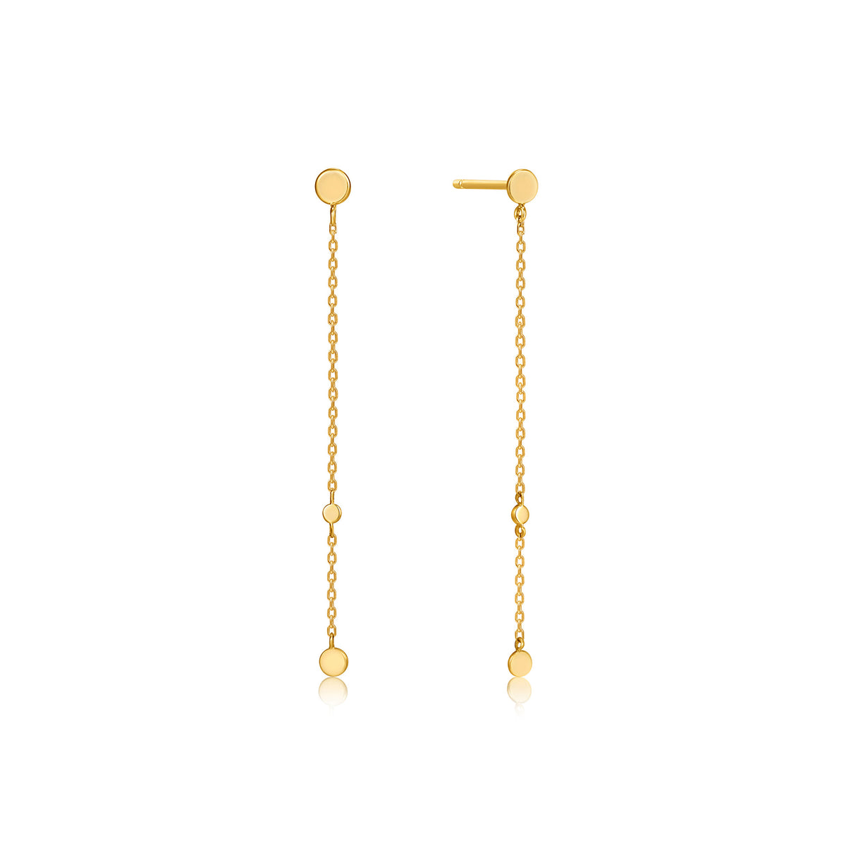 ania haie 14kt Gold Disc Drop Earrings