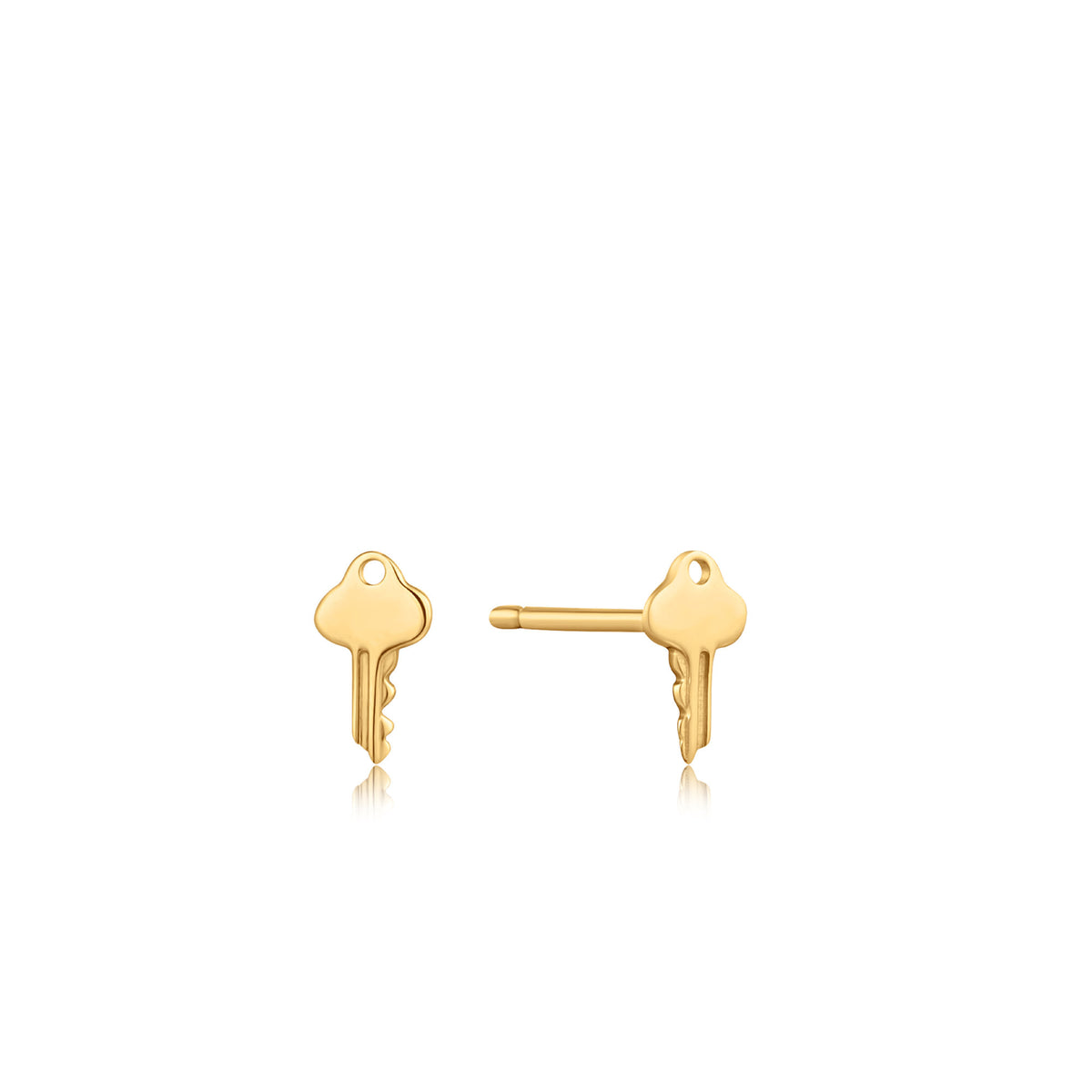 ania haie 14kt Gold Key Stud Earrings