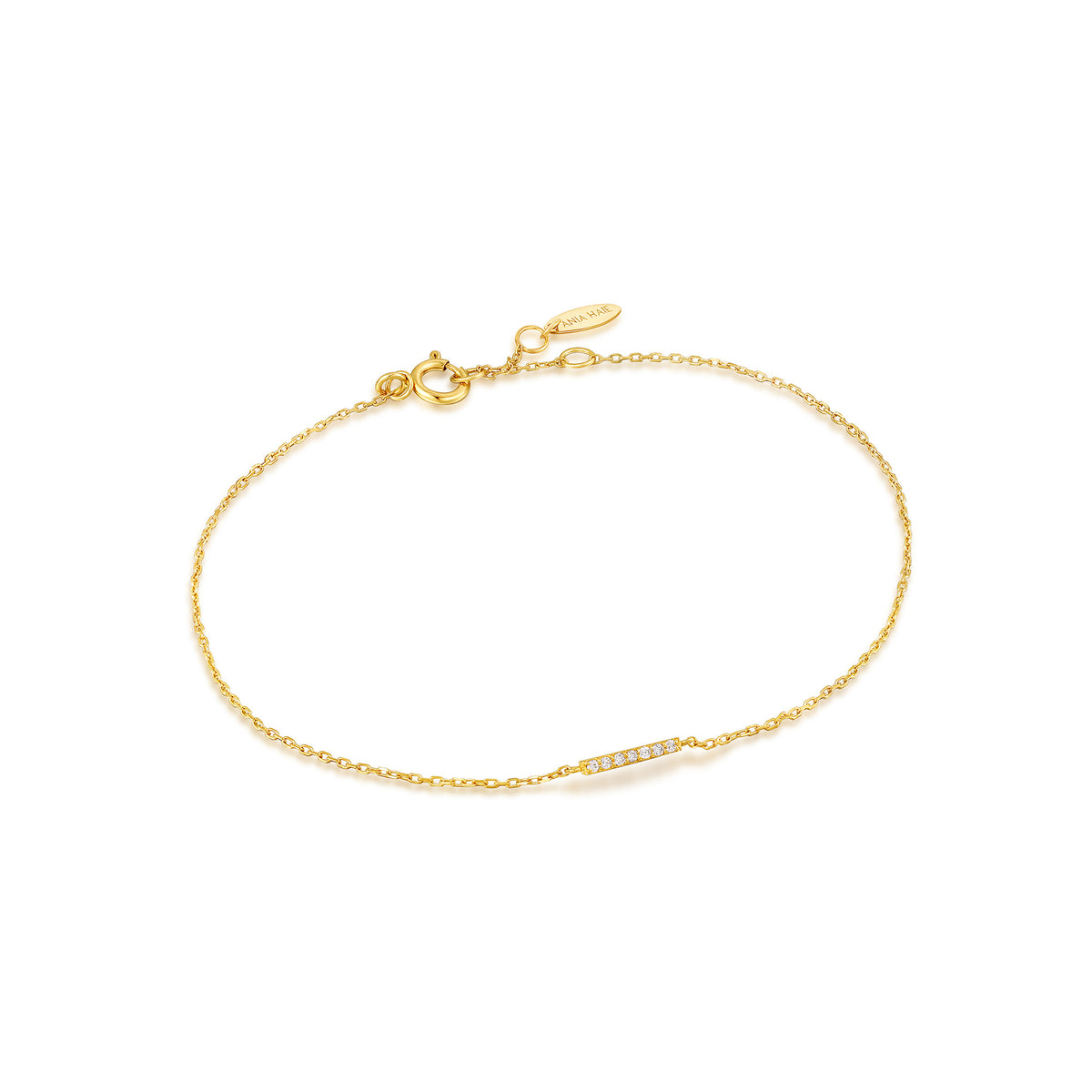 ania haie 14kt Gold Magma Diamond Bar Bracelet