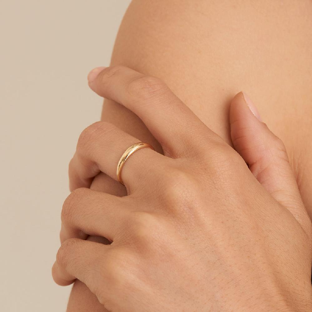 Ania Haie 14kt Gold Magma Dome Ring