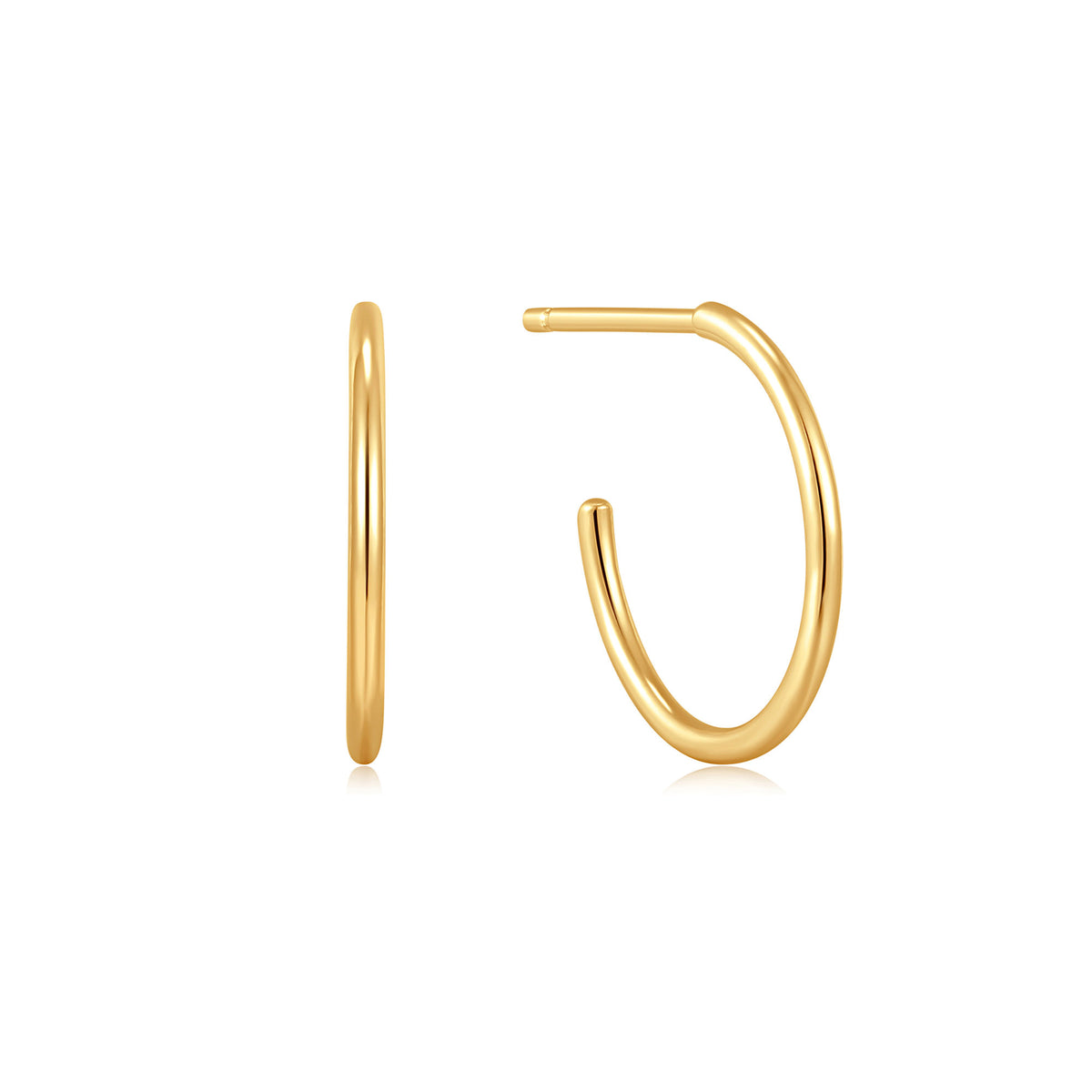 ania haie 14kt Gold Mini Hoop Stud Earrings