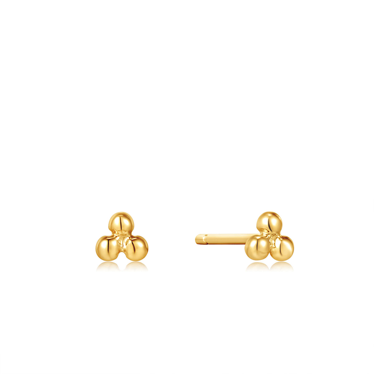 ania haie 14kt Gold Triple Ball Stud Earrings