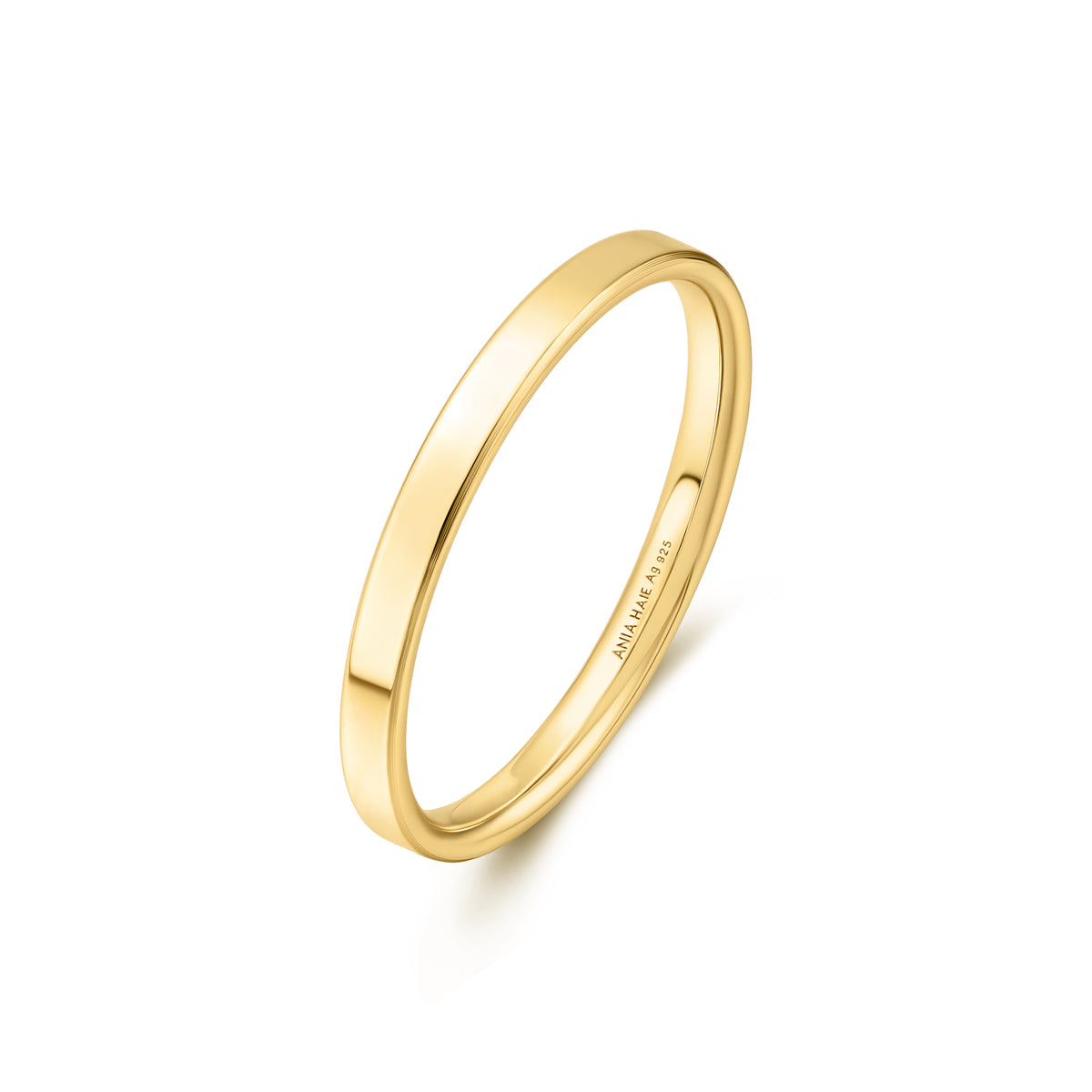 Ania Haie Gold 2mm Smooth Band