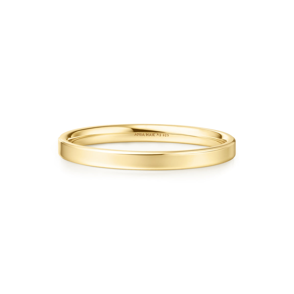 ania haie Gold 2mm Smooth Band