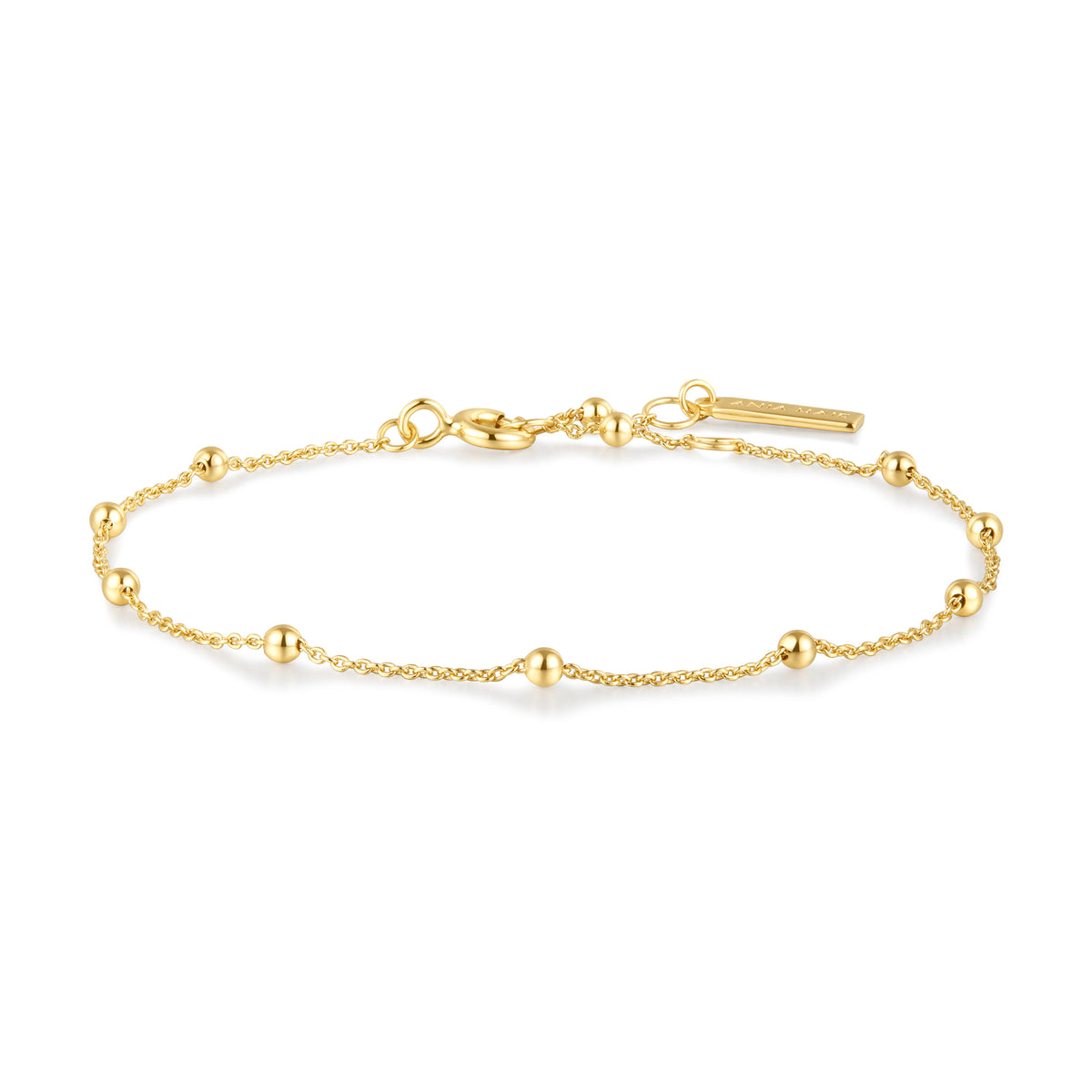 ania haie Gold Beaded Chain Bracelet