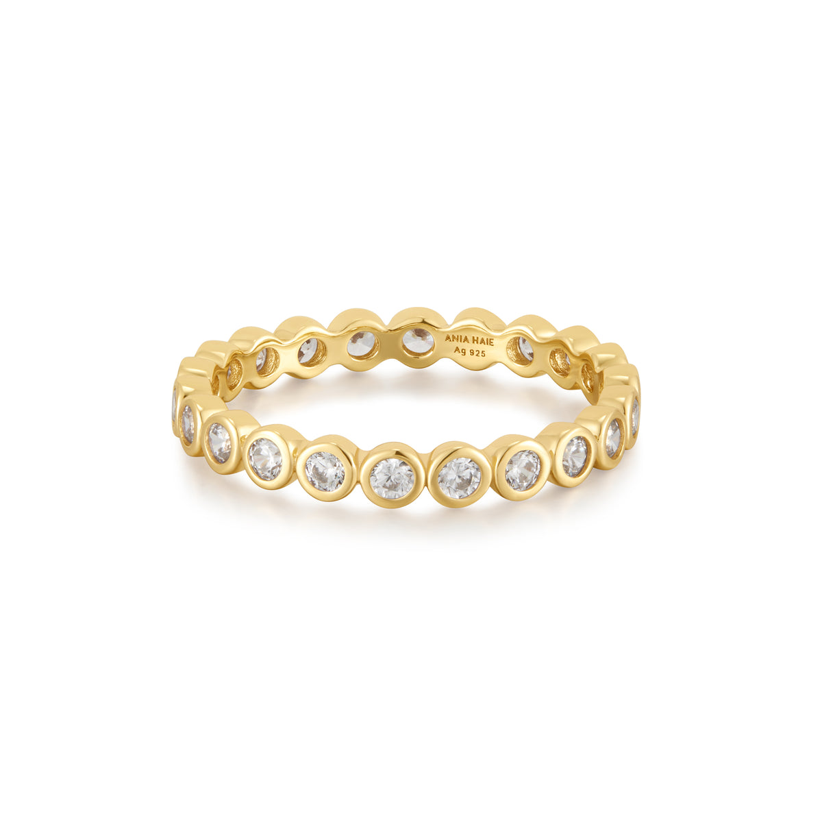 ania haie Gold Bezel Set Ring