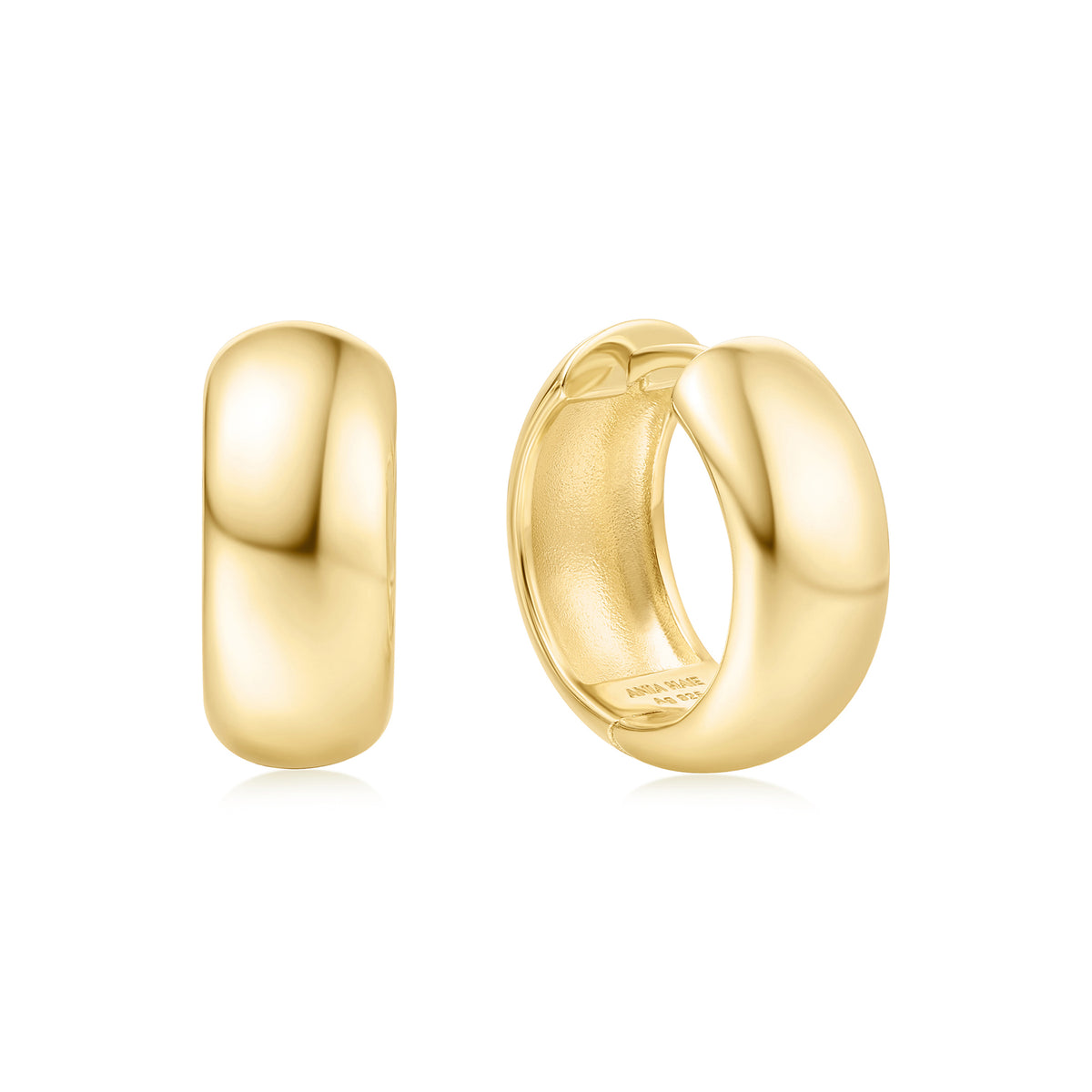 ania haie Gold Chubby Medium Huggie Hoop Earrings