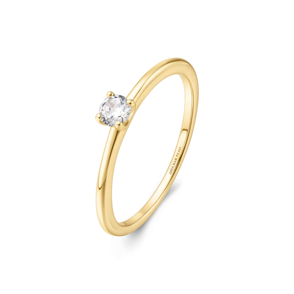 Ania Haie Gold Classic Slim Stacking Ring