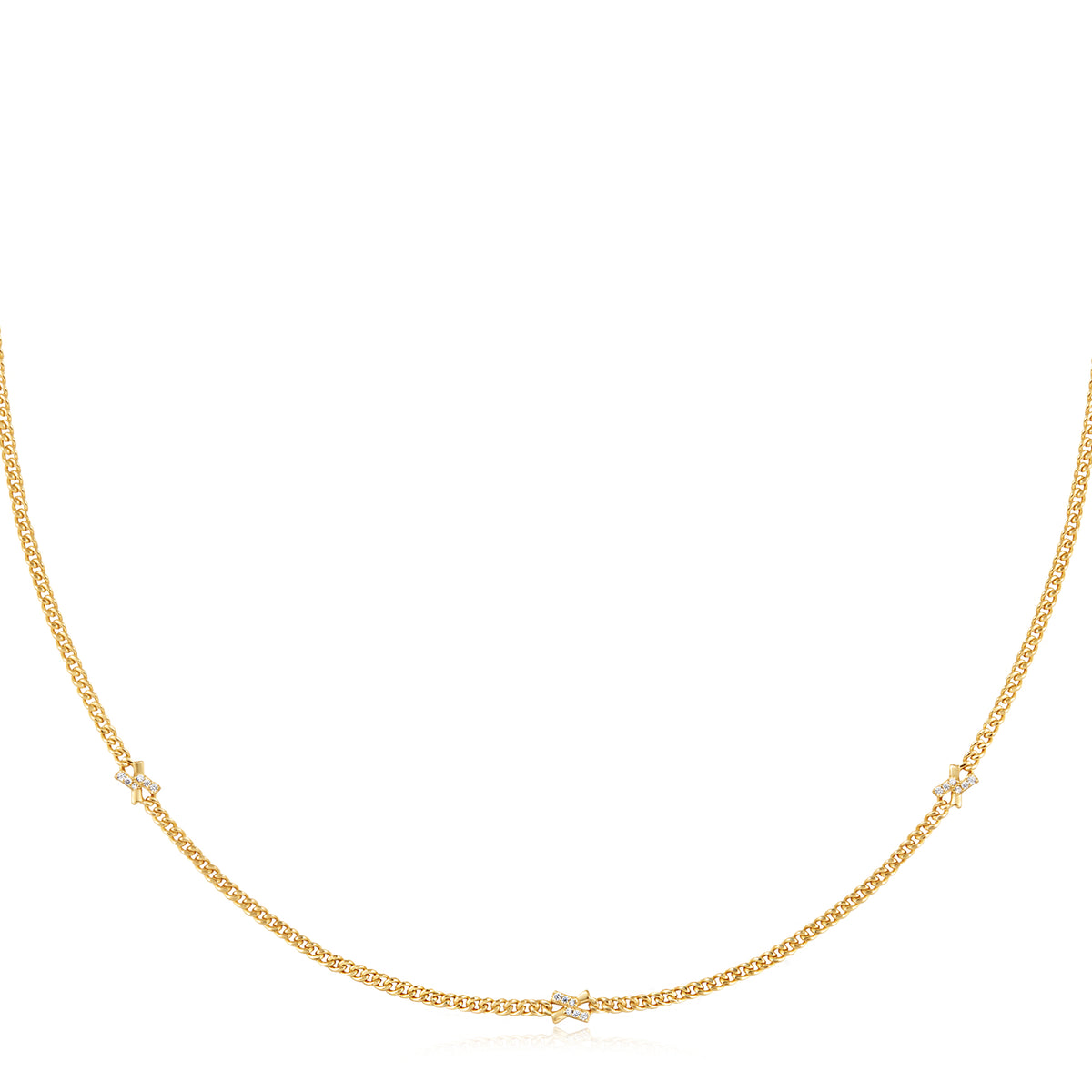 ania haie Gold Cross Station Necklace
