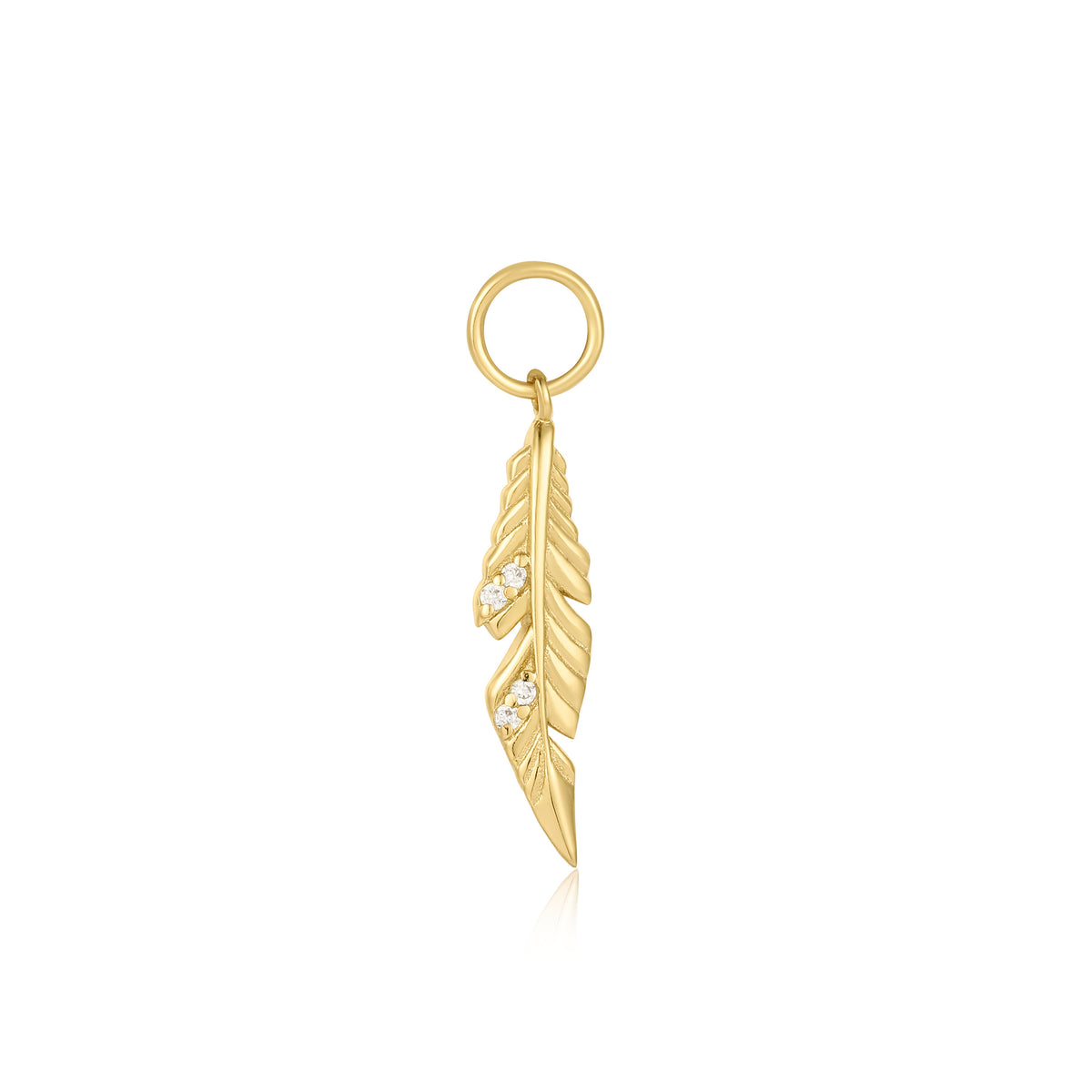 ania haie Gold Feather Earring Charm