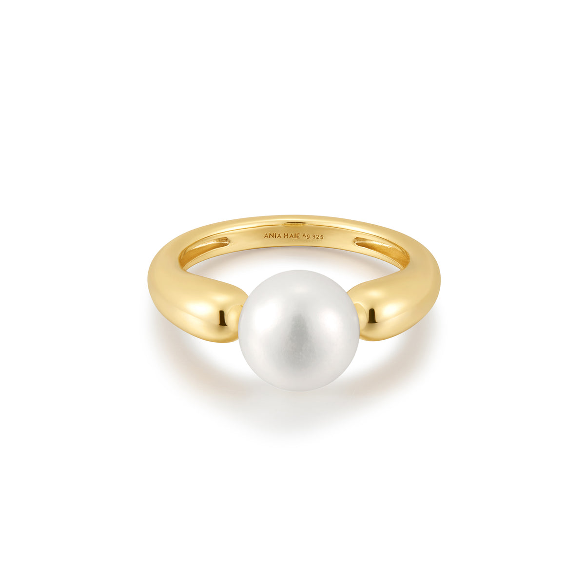 ania haie Gold Freshwater Sphere Pearl Ring